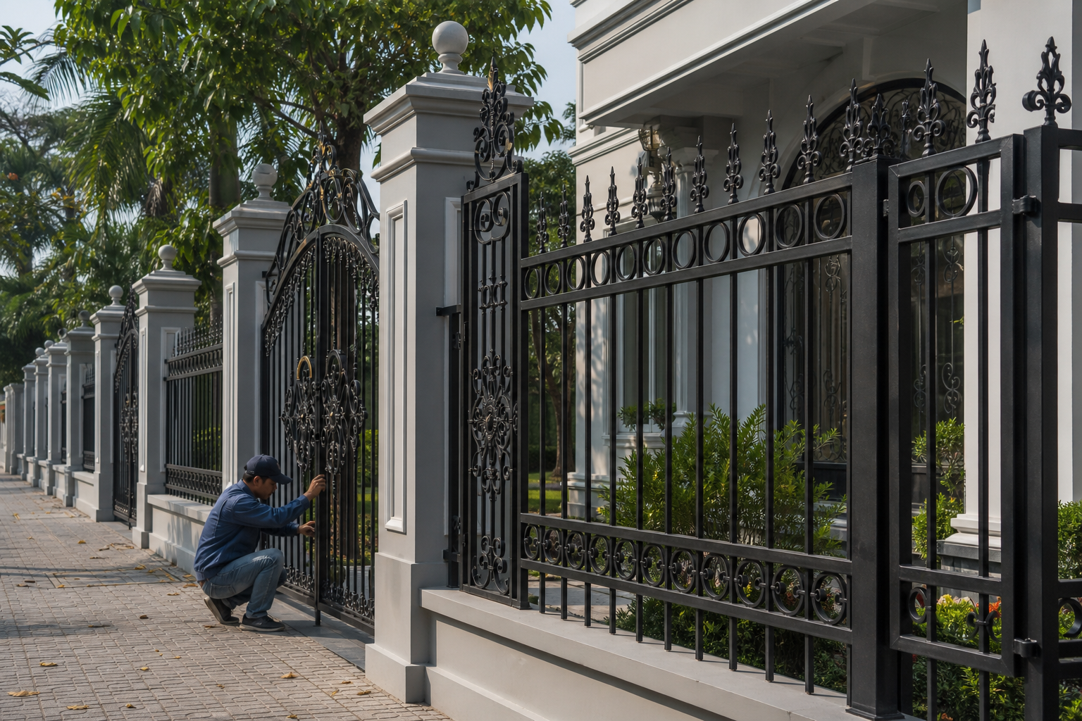 Hàng rào sắt mỹ thuật